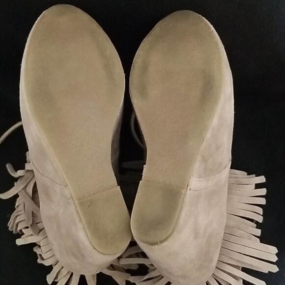 Steve Madden Moccasin Wedge Lace-up Bootie 6.5m - Picture 6 of 7